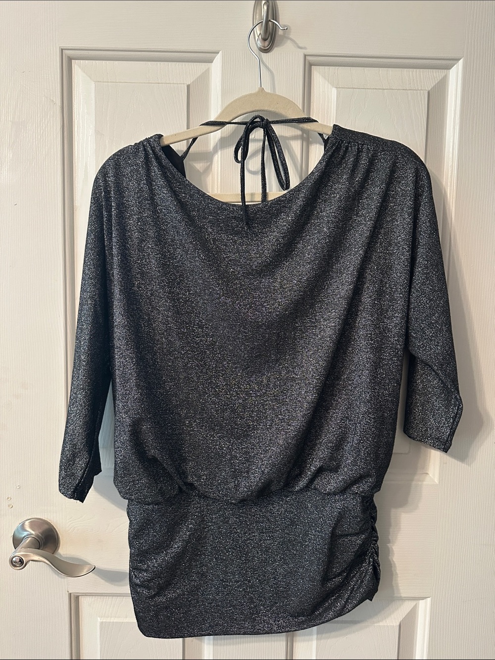 WHBM shimmer top
